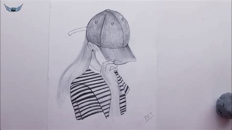 Şapkalı Kız Resmi Çizimi Karakalem Çizimi Youtube