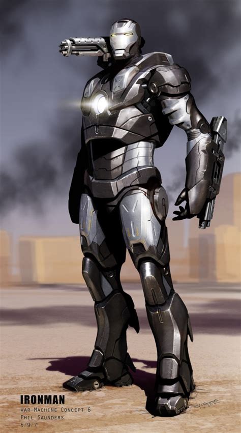 Iron Man Official War Machine Concept Art Film
