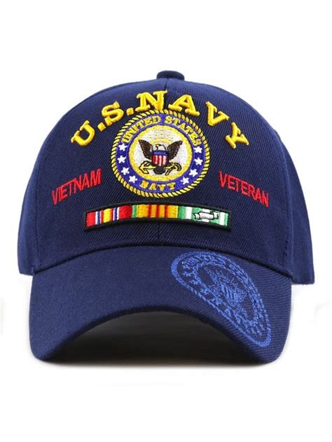 Us Navy Vietnam Veteran Licensed Military Ball Cap One Size Fits All