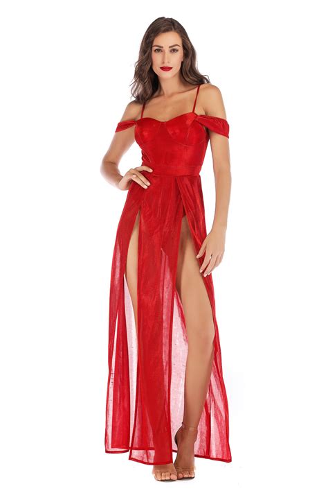 Fleepmart Super Sexy Off Shoulder Red Summer Dress Women Befree Blue Maxi Party Dress Elegant