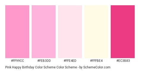 Lovely Pink Colour Scheme Color Schemes Pink Color Schemes Colour