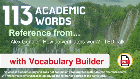 113 Academic Words Reference From Alex Gendler How Do Ventilators