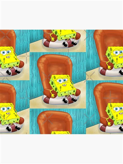 SpongeBob On A Chair Tapestry For Sale By Iedasb Redbubble