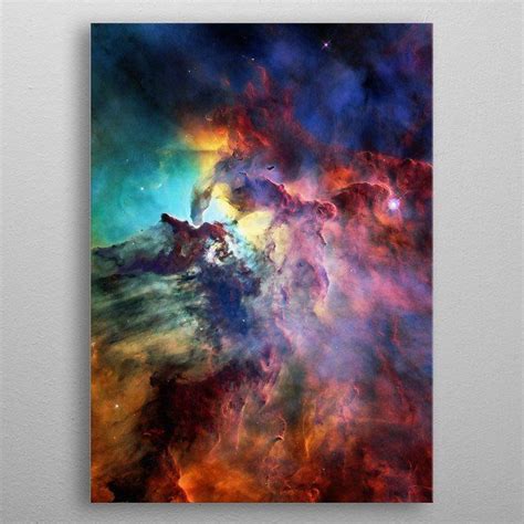 Lagoon Nebula Poster By Cosmo 18 Displate Nebula Art Poster