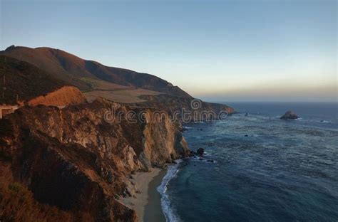 Driving In California On The Pacific Coast Highway Route 1 Stock Image