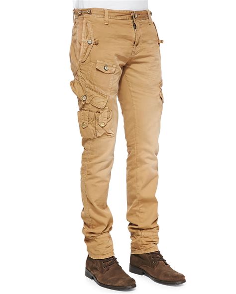 Prps Savoy Khaki Safari Cargo Pants Beige