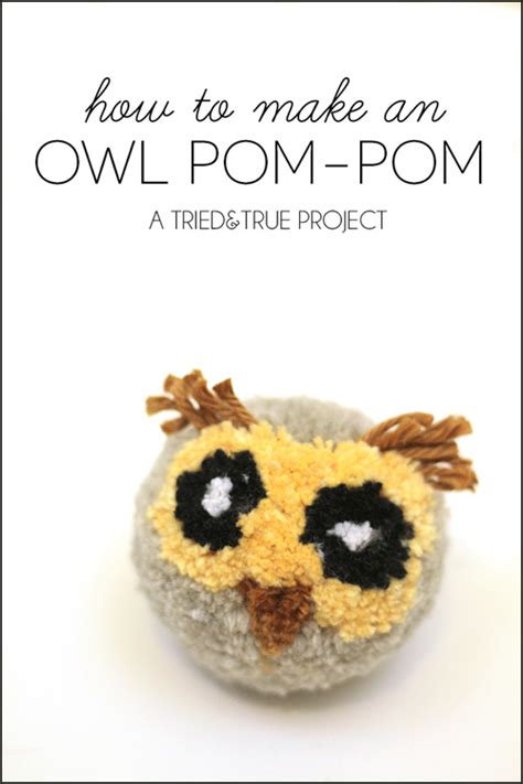 My Owl Barn Diy Owl Pom Pom