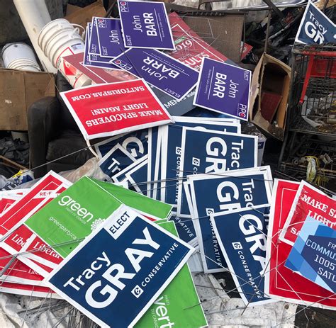 Several Dozen Election Signs Headed For Kelowna Landfill Kelowna News