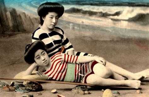 The Japanese Swimwear Models Of 1868 Retouched Photos Show 19th