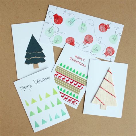 Sep 02, 2020 · make your own christmas cards with a little leftover ribbon and a little handiness with a crafts knife means a fun and colorful christmas tree card. 5 simple handmade Christmas cards you can make yourself