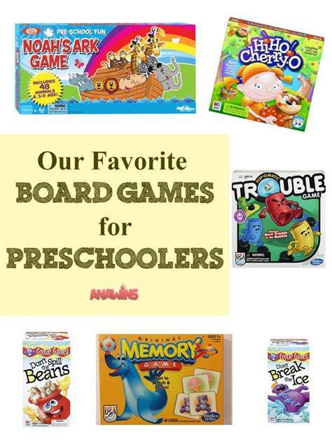 The Best Board Games For Preschoolers Preschool Games Preschool
