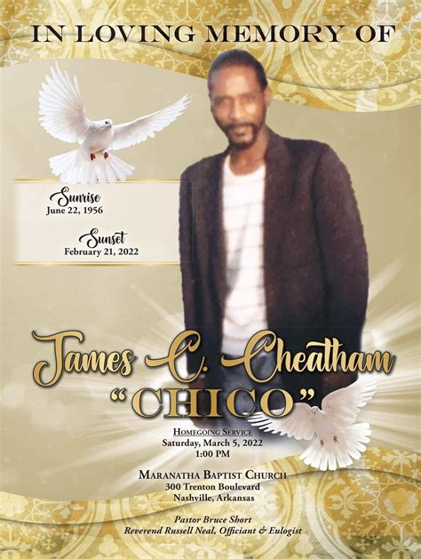 James C. Cheatham — McFadden & Hitchye Funeral Enterprises