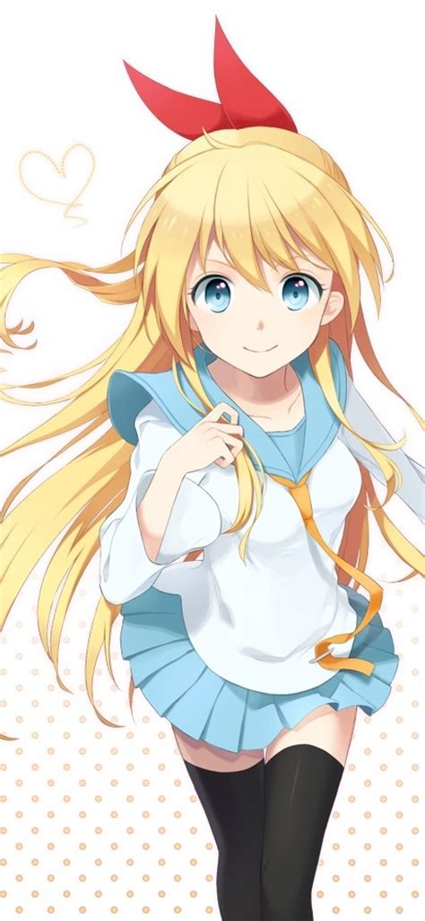 Nisekoi Kirisaki Chitoge Blonde Smiling Tsundere Blonde Anime