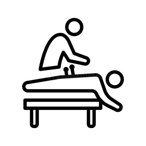 body massage isolated vector icon which can easily modify or edit stock vector illustration of