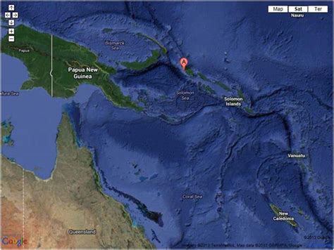 Powerful 73 Quake Hits Off Papua New Guinea Usgs Powerful 73 Quake