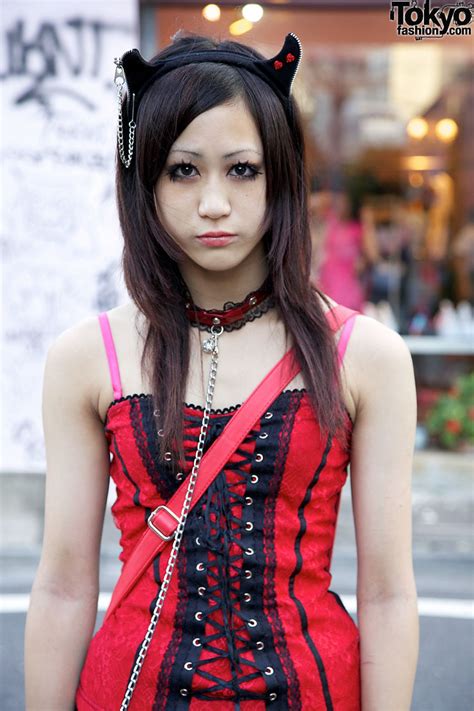 Japanese Girls Putumayo Devil Ears Corset Top Tutuha Skirt