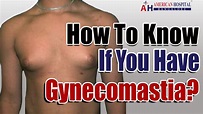 How To Know If You Have Gynecomastia? - 5 Gynecomastia Symptoms! - YouTube