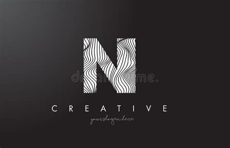 Ni N I Letter Logo With Zebra Lines Texture Design Vector Stock Vector Illustration Of Zebra
