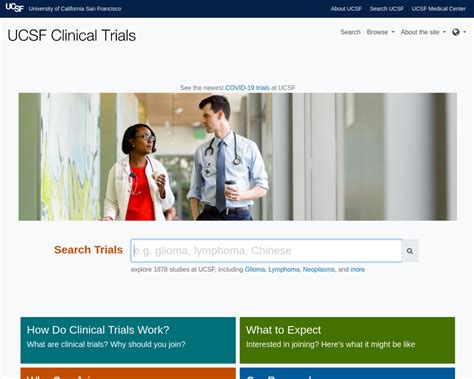clinical trial finder ucsf websites