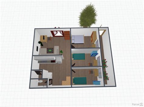 80m2 Home Free Online Design 3d Namas Floor Plans By Planner 5d