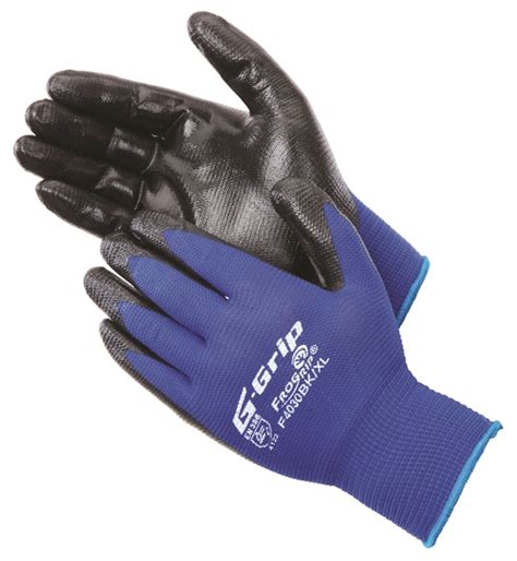 G Grip Nitrile Embossed Foam Coated Gloves 4030bk