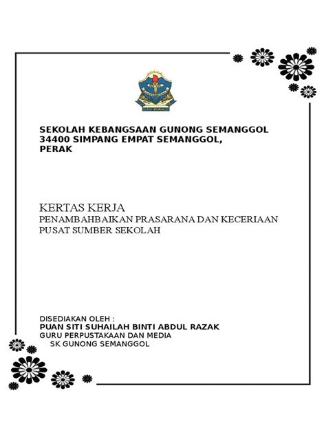 Kertas Kerja Sumbangan Pibg Pdf