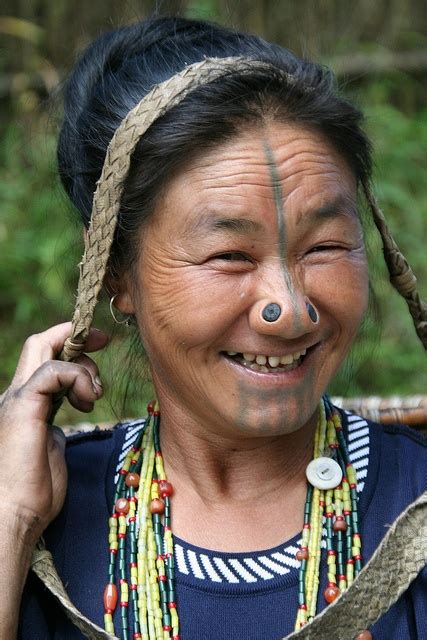 Apatani Woman6 By Yilud Via Flickr Tribal Women Tribes In India