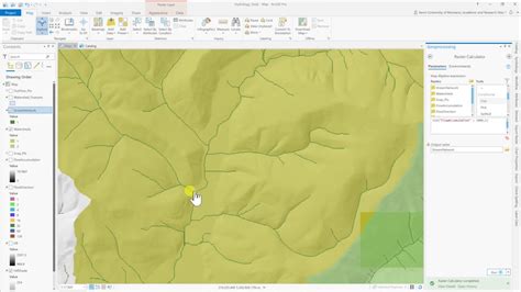 Hydrology Tools Map Tutorial Arcgis Pro Youtube