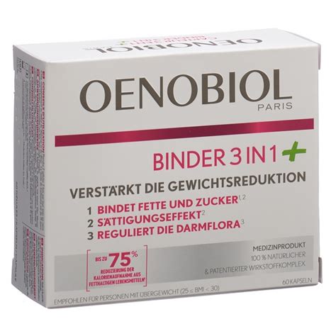 Oenobiol Binder 3 In 1 Plus Kapseln 60 Stk Kaufen Kanela