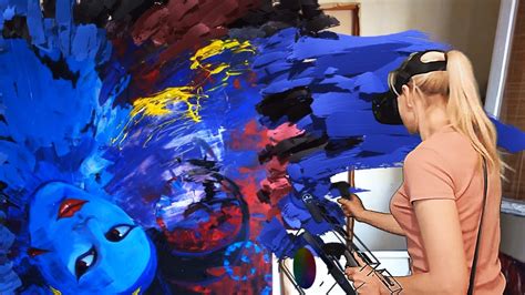 artist fuses real and virtual art with tilt brush mixed reality