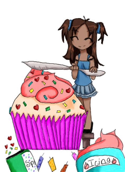Cupcake Decorating By Anime Chibi Girl On Deviantart