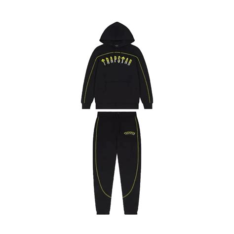 Trapstar X Central Cee Tracksuit Black Yellow — Kick Game