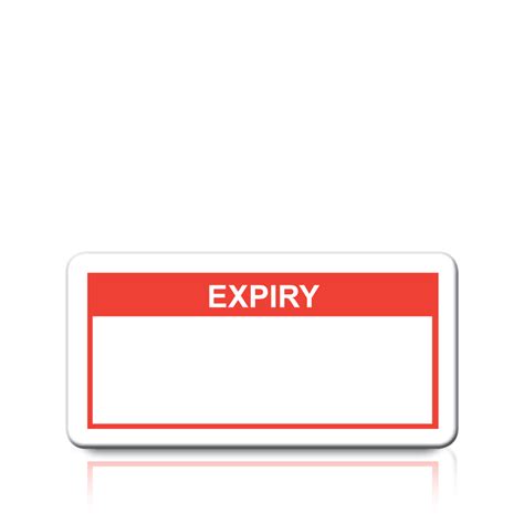 Buy Expiry Labels In Red