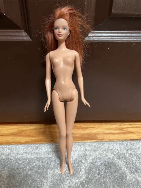 Mattel Barbie Doll Red Hair Auburn Midge Green Eyes Freckles Nude Cut