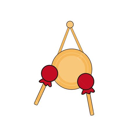 Hand Drum Clipart Hd Png Vector Hand Drawn Cartoon Gongs And Drums