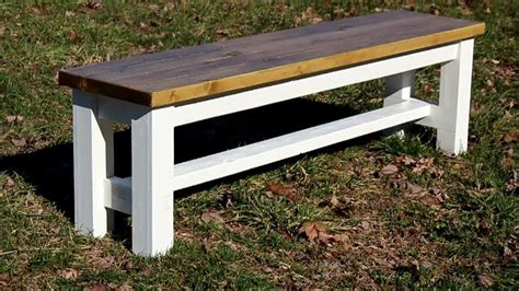 Do you guys remember when i built a modern diy farmhouse dining table a while back and told you how it was built kind. DIY harvest bench under $25! | Diy harvest, Farmhouse table, Bench