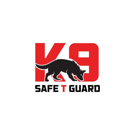 Elegant Playful Security Guard Logo Design For K9 Safe T Guard By