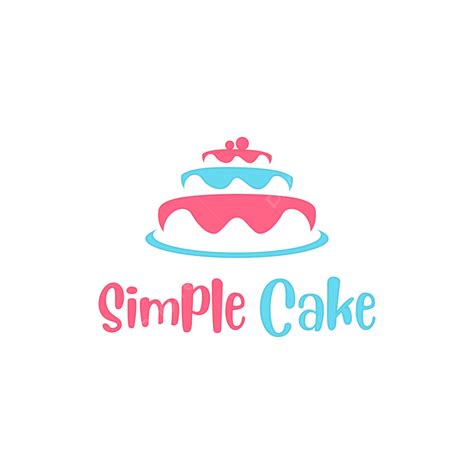 Cake Logo Vector Playful Color Happy Celebration White Background