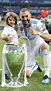 Karim Benzema with his daughter Melia celebrates winning Champions ...