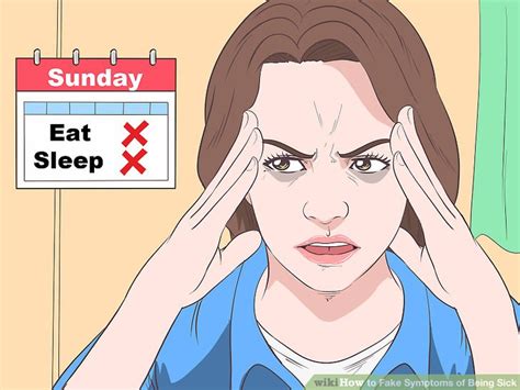 Before you read this article, i need to point out that we do not recommend doing anything in this list. 5 Ways to Fake Symptoms of Being Sick - wikiHow