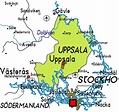 Uppsala Map Province City | Map of Sweden Political Region Province City