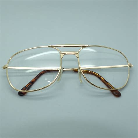 aviator gold metal large frame bifocal 1 50 reading glasses readers reading glasses
