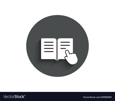 Instruction Book Simple Icon Education Symbol Vector Image