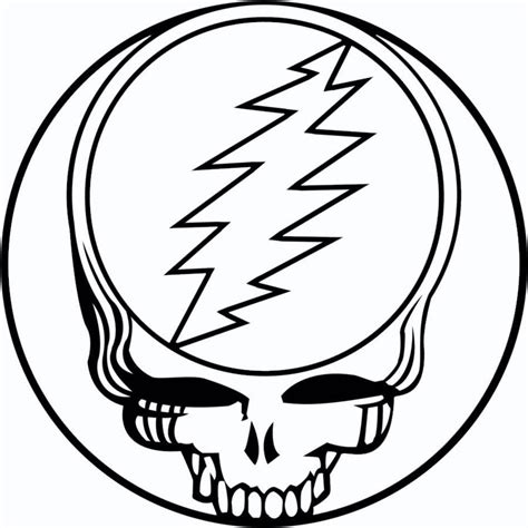 Grateful Dead Steal Your Face Logo drawing free image download