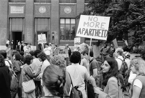 Students Protest Against Apartheid April 1985 Ann Arbor District