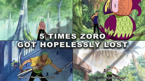 5 Times Zoro Got Hopelessly Lost One Piece