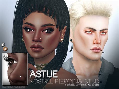 The Sims Resource Astue Nostril Piercing Studs