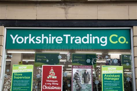 Yorkshire Trading Company Shop Store In High Street Location Editorial