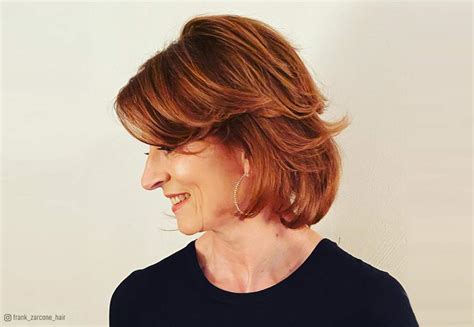 21 Simple Layered Bob Hairstyles For Women Over 50 Wavy Bob Reverasite