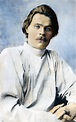 Maxim Gorki (1868-1936). /Nrussian Writer. Oil Over A Photograph, C1900 ...